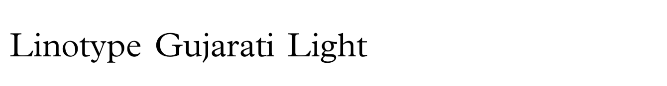 Linotype Gujarati Light